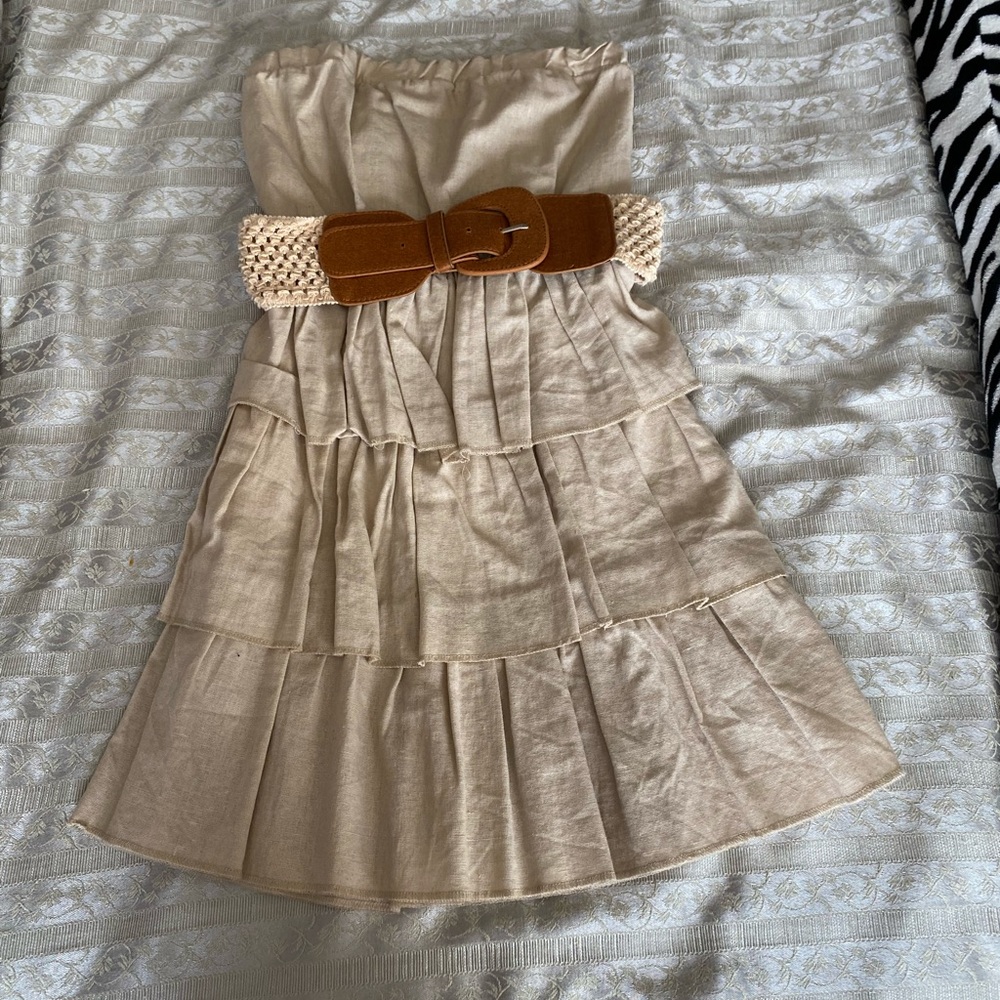 Strapless dress
